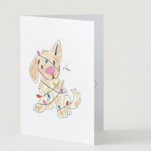 Jõulutuledes koerake